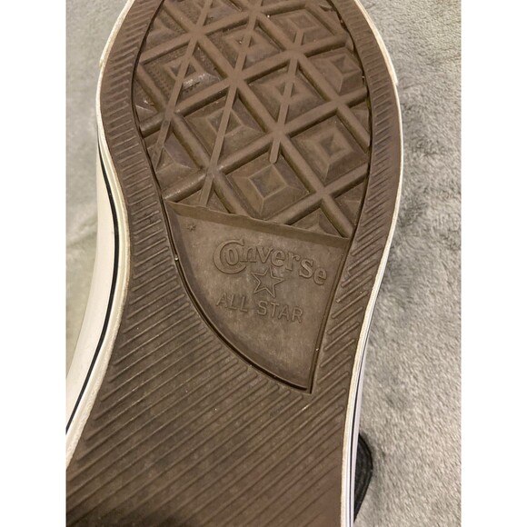 Converse All Star Chuck Taylor Leather Shoes Men’s 13 Black High Top Sneakers - Picture 13 of 16